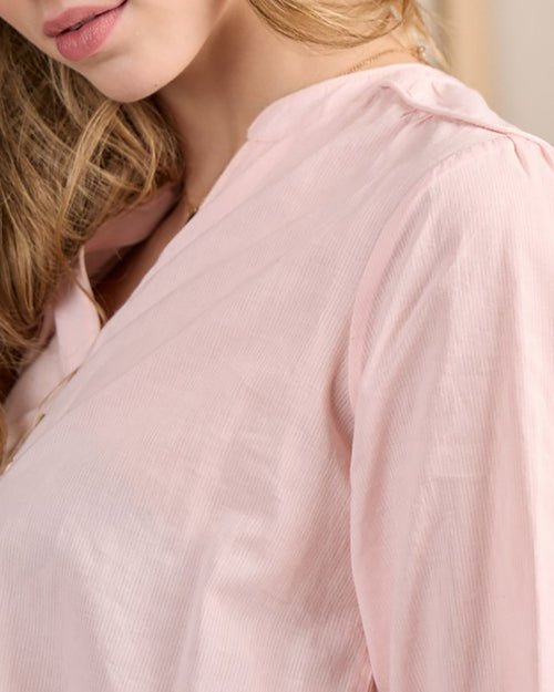 Blouse à rayures ton sur ton - MISE AU GREEN - 2