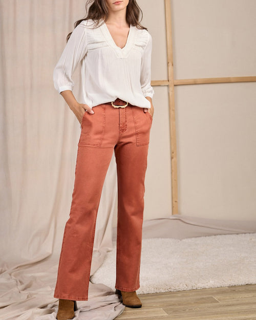 Blouse à détails - MISE AU GREEN - 1