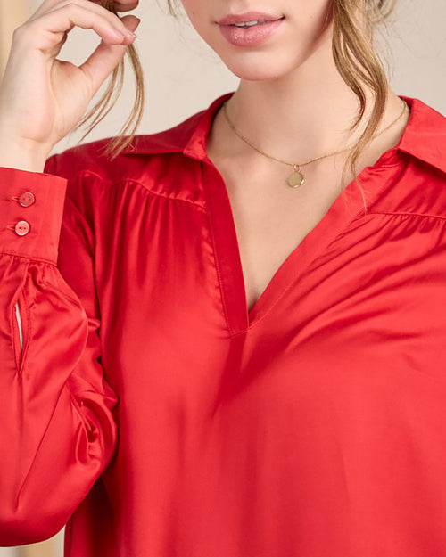 Blouse satinée - MISE AU GREEN - 1