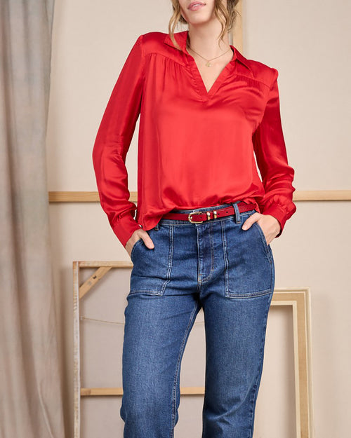 Blouse satinée - MISE AU GREEN - 3