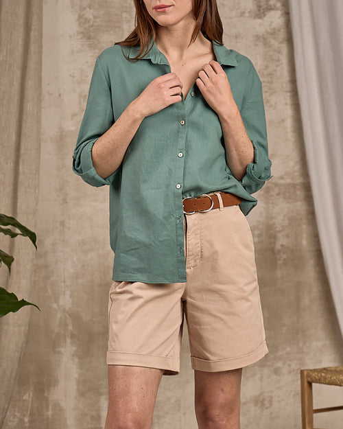 Chemise lin et viscose - MISE AU GREEN - 3