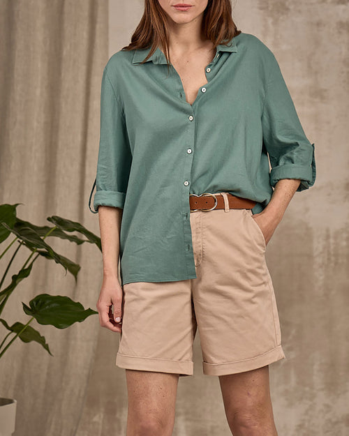 Chemise lin et viscose - MISE AU GREEN - 5