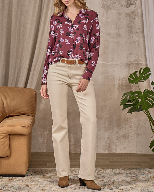Chemise à fleurs Edith - MISE AU GREEN - 3