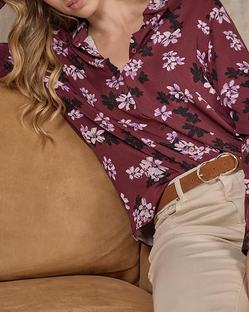 Chemise à fleurs Edith - MISE AU GREEN - 6