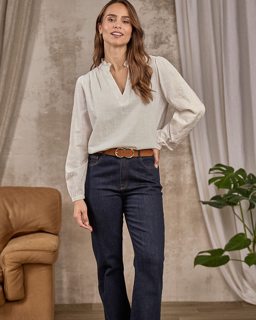 Blouse broderie Edward - MISE AU GREEN - 2