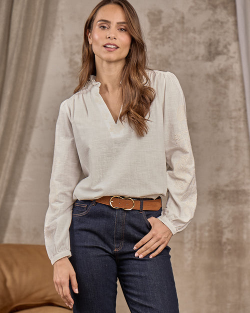 Blouse broderie Edward - MISE AU GREEN - 3