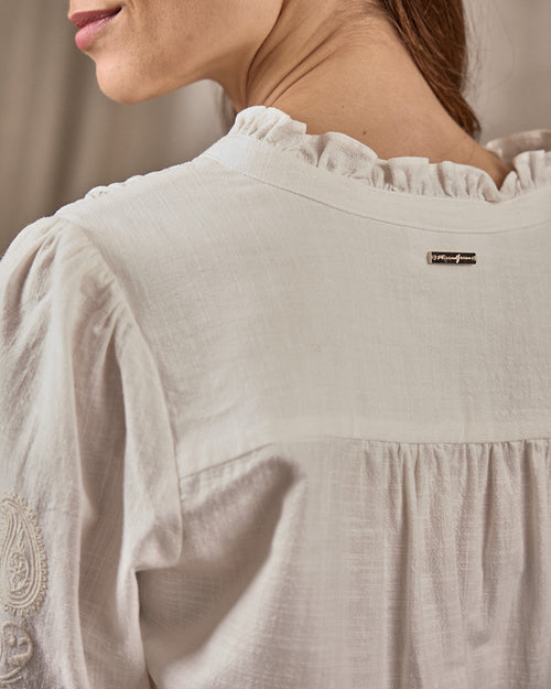 Blouse broderie Edward - MISE AU GREEN - 5