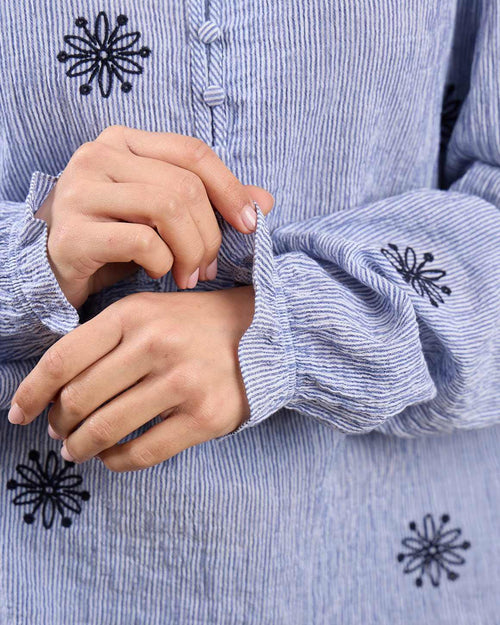 Chemise seersucker Gretel - MISE AU GREEN - 4