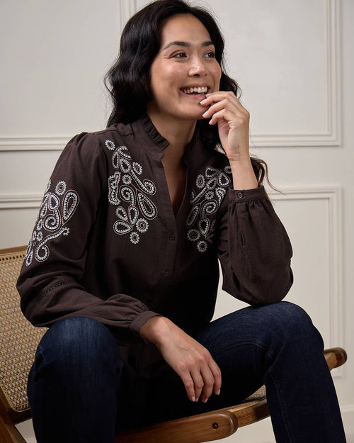 Chemise brodée - MISE AU GREEN - 6