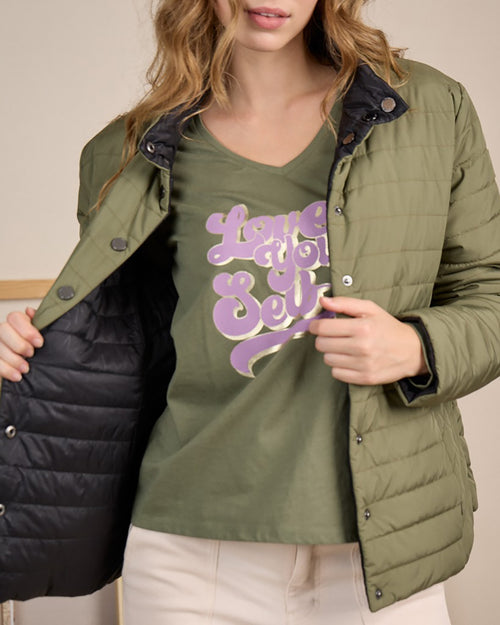 Doudoune réversible Candie - MISE AU GREEN - 3