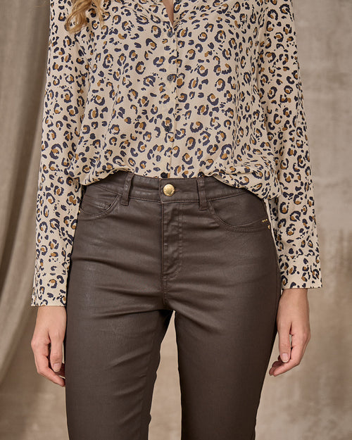 Pantalon enduit - MISE AU GREEN - 1
