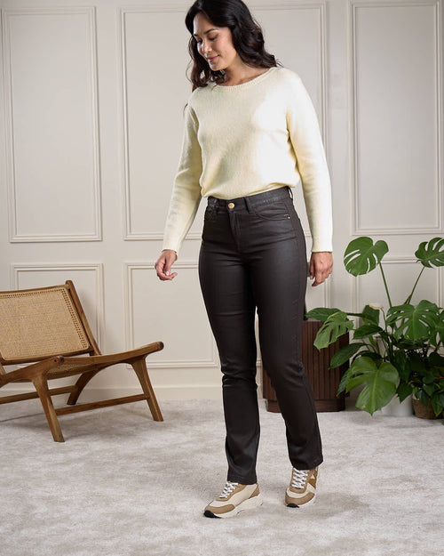 Pantalon enduit - MISE AU GREEN - 1