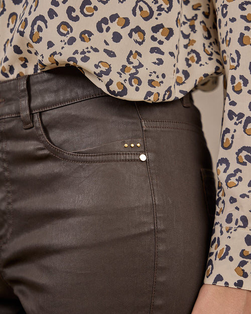 Pantalon enduit - MISE AU GREEN - 7
