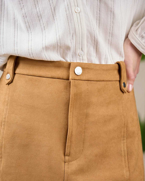 Jupe suédine - MISE AU GREEN - 4