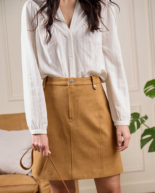 Jupe suédine - MISE AU GREEN - 6