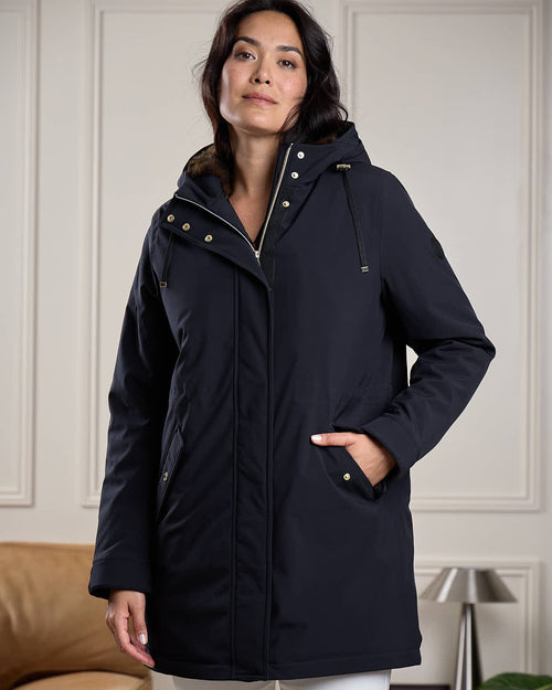 Parka fourrée léopard - MISE AU GREEN - 1