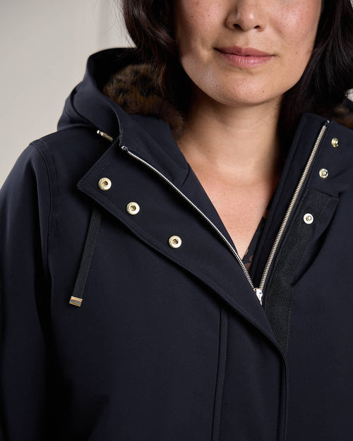 Parka fourrée léopard - MISE AU GREEN - 6