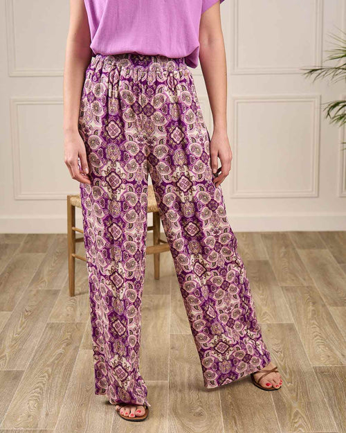 Pantalon large imprimé - MISE AU GREEN - 2