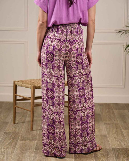 Pantalon large imprimé - MISE AU GREEN - 4