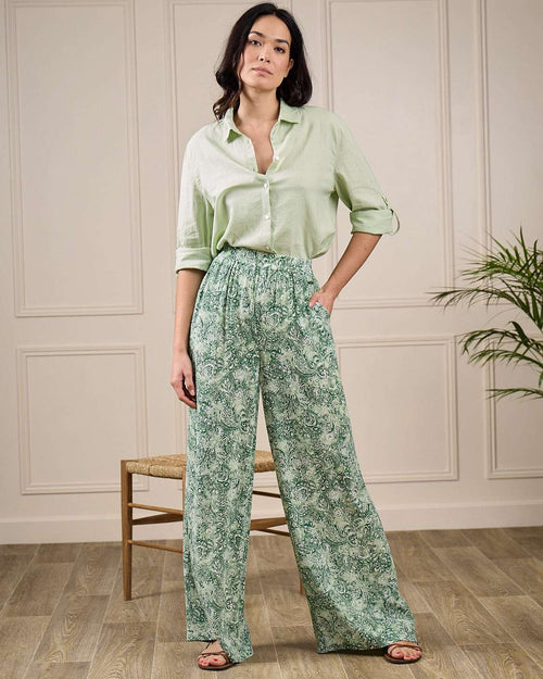Pantalon large Gennie - MISE AU GREEN - 1