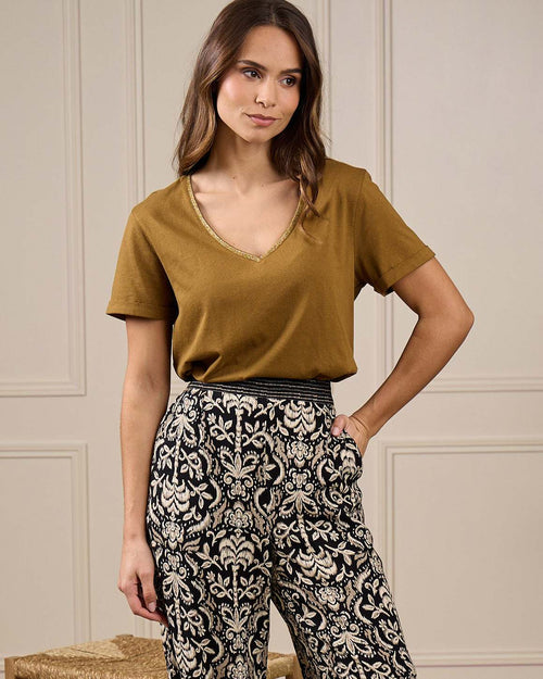 Pantalon imprimé palmiers - MISE AU GREEN - 7