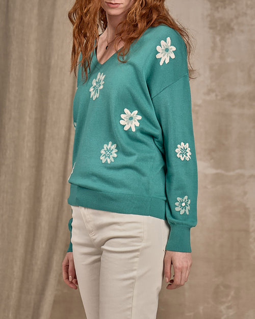 Pull col V - MISE AU GREEN - 1