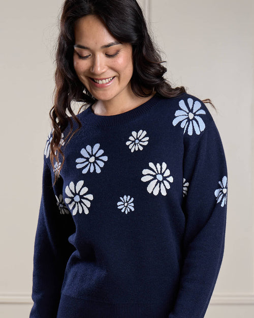 Pull à fleurs Elaine - MISE AU GREEN - 1