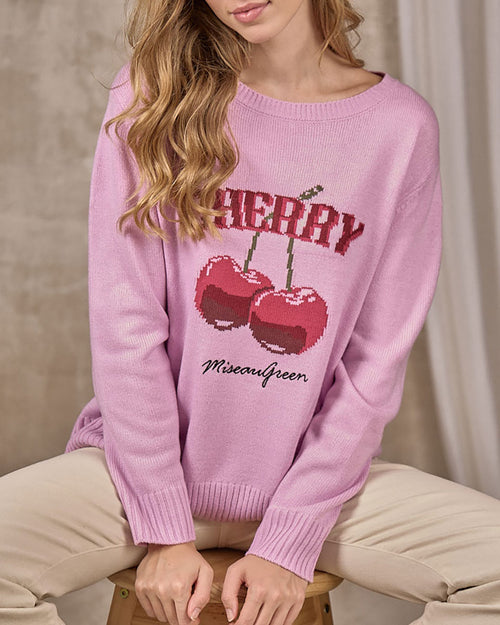 Pull cerises Eloann - MISE AU GREEN - 1