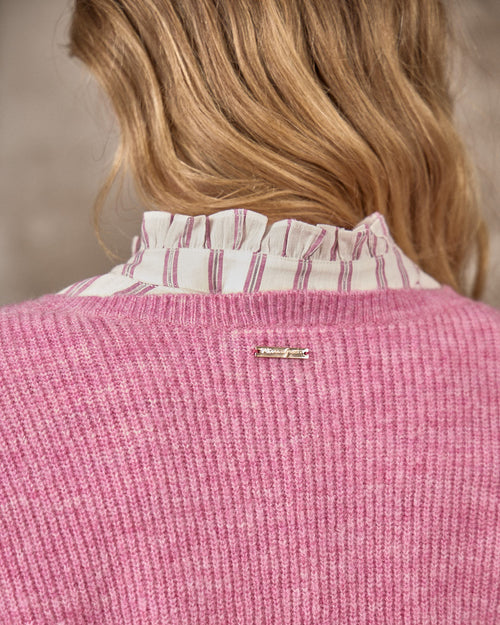 Pull mailles croisées - MISE AU GREEN - 5