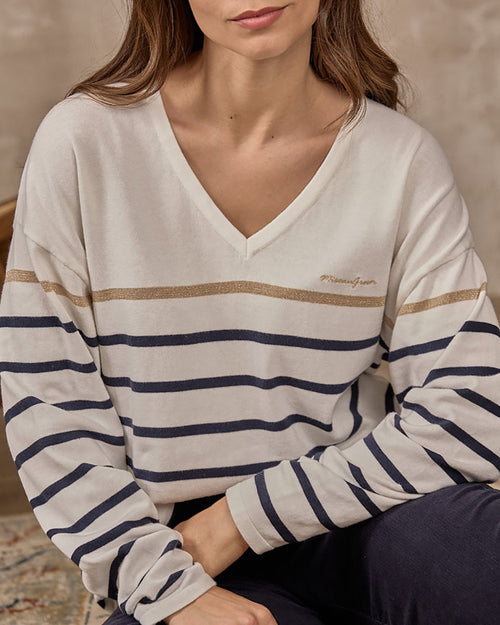 Pull esprit marinière - MISE AU GREEN - 5
