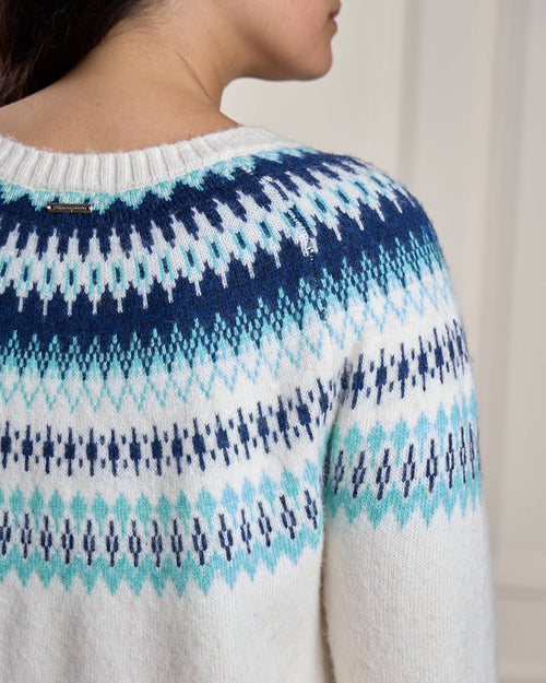 Pull Jacquard col rond - MISE AU GREEN - 2