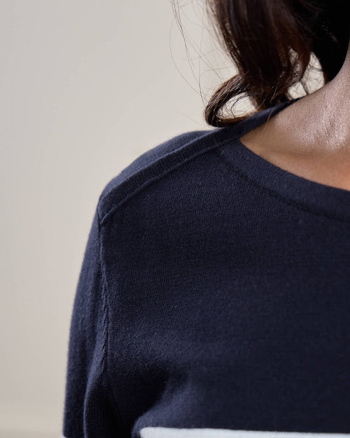 Pull marinière cœur Hélène - MISE AU GREEN - 5