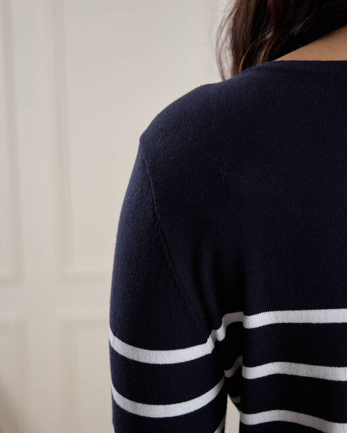 Pull marinière cœur Hélène - MISE AU GREEN - 6