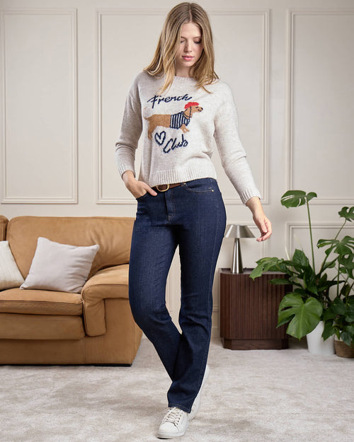 Pull Teckel col rond - MISE AU GREEN - 4