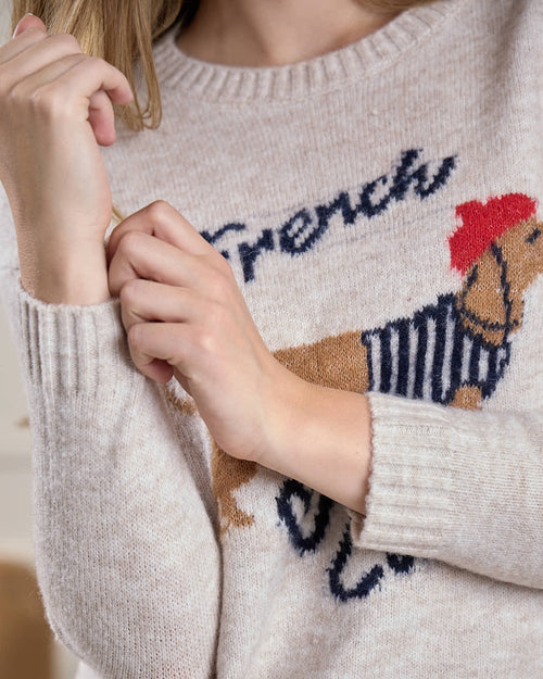 Pull Teckel col rond - MISE AU GREEN - 7