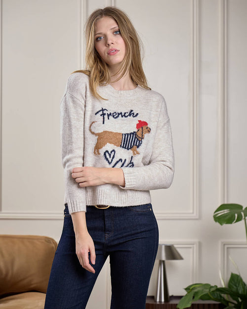Pull Teckel col rond - MISE AU GREEN - 8