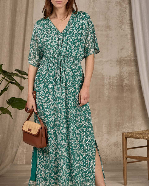 Robe longue imprimée - MISE AU GREEN - 1