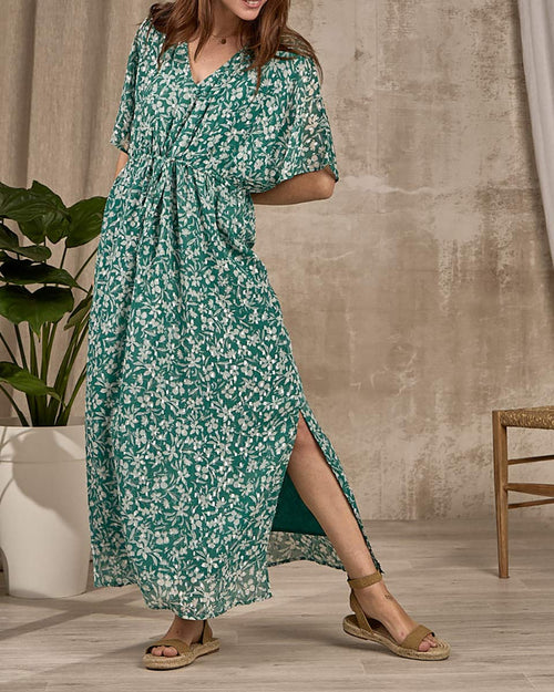 Robe longue imprimée - MISE AU GREEN - 5