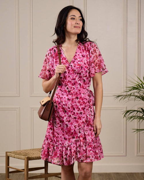 Robe cache-cœur Gaëlle - MISE AU GREEN - 1