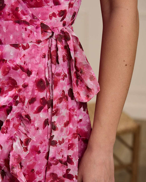 Robe cache-cœur Gaëlle - MISE AU GREEN - 5