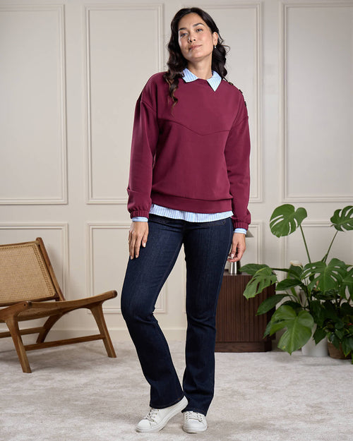 Sweat uni Edenne - MISE AU GREEN - 1