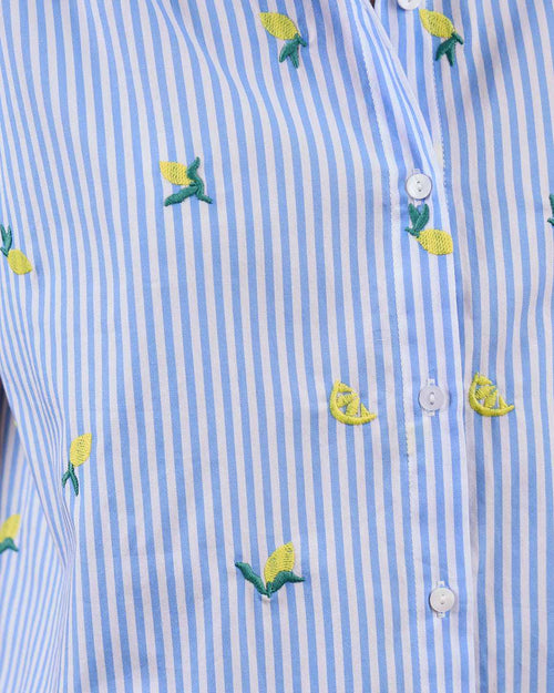 Top rayé brodé - MISE AU GREEN - 4