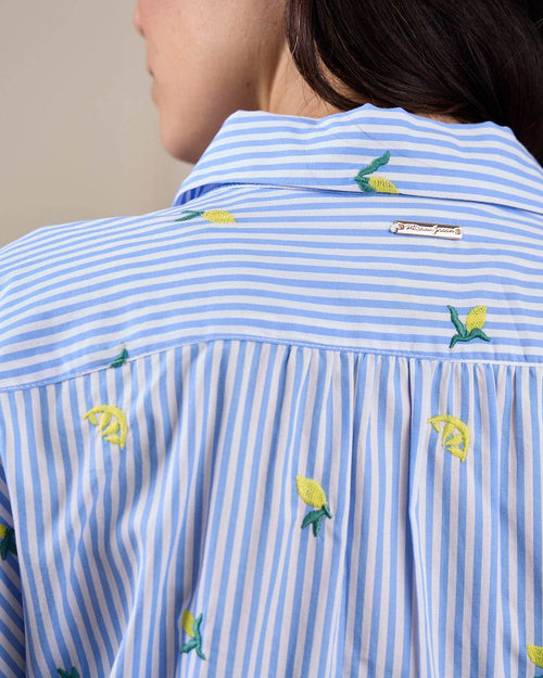 Top rayé brodé - MISE AU GREEN - 5