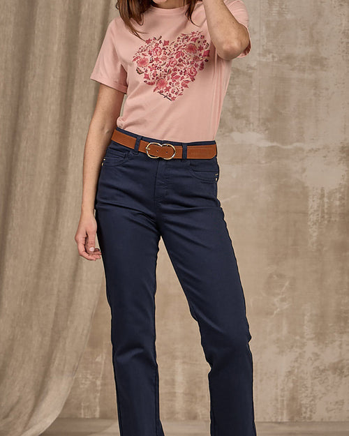 T-shirt cœur fleuri - MISE AU GREEN - 3