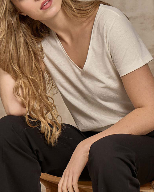 T-shirt col V - MISE AU GREEN - 6