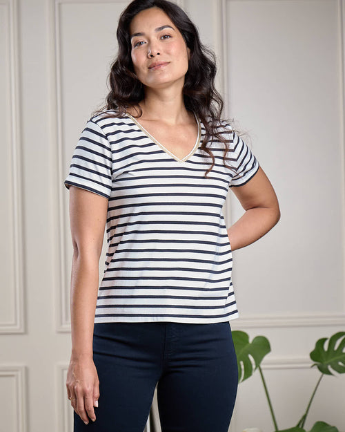 T-shirt col V - MISE AU GREEN - 4