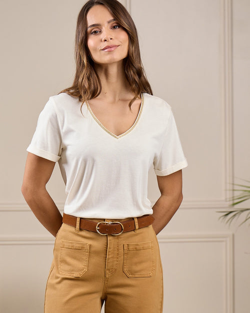 T-shirt col V - MISE AU GREEN - 6