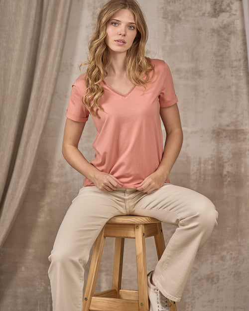 T-shirt col V - MISE AU GREEN - 1