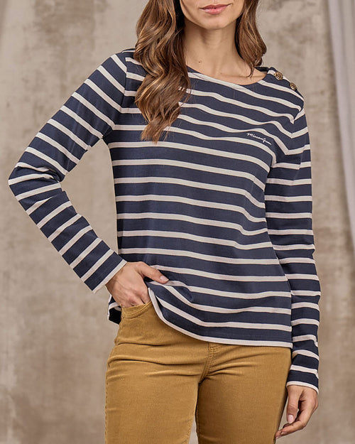 T-shirt manches longues marinière - MISE AU GREEN - 3