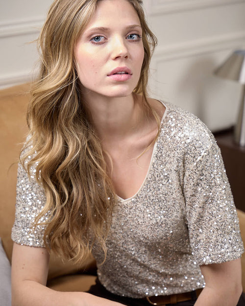 T-shirt à sequins - MISE AU GREEN - 3